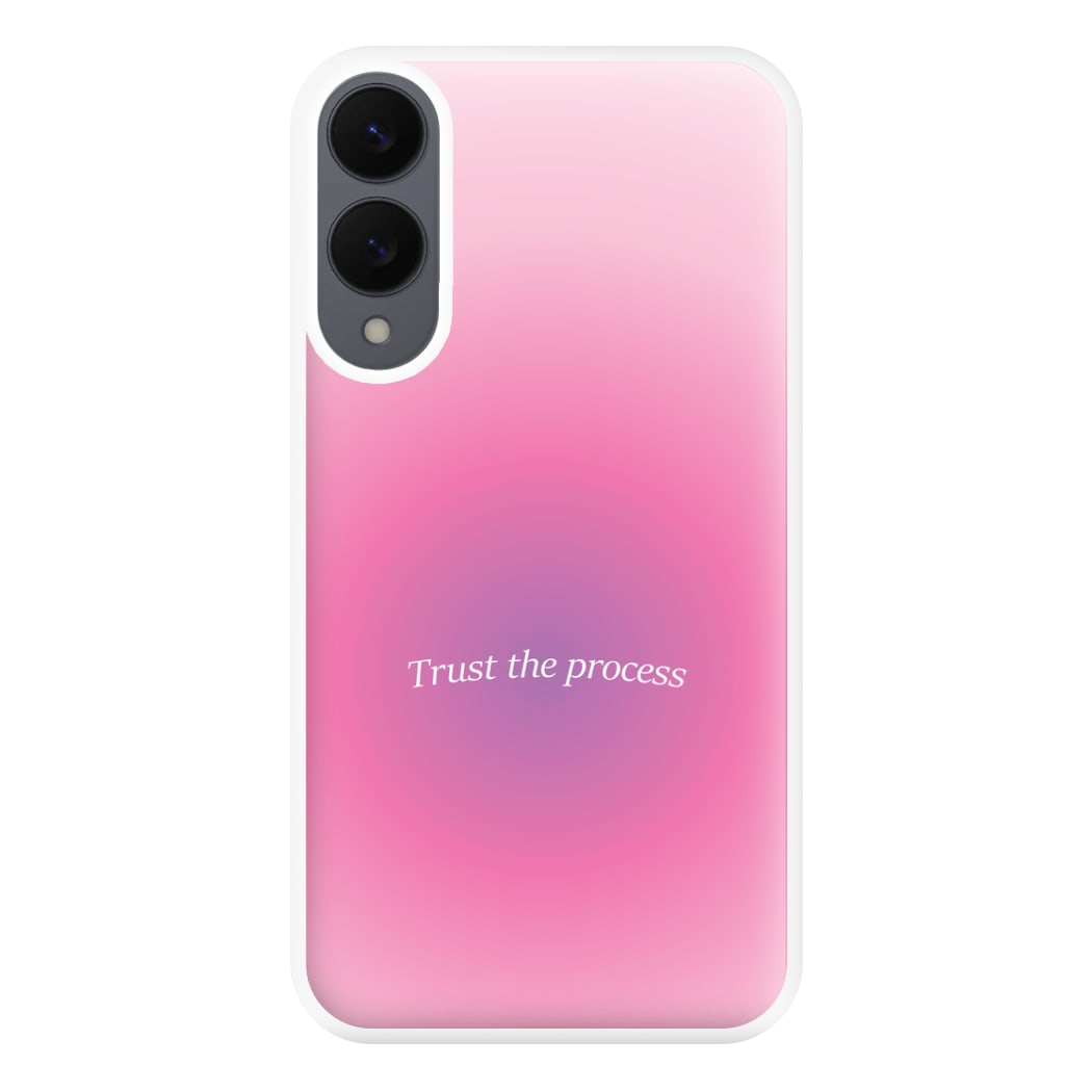 Trust The Process Pink Gradient Phone Case for Galaxy S25 Edge