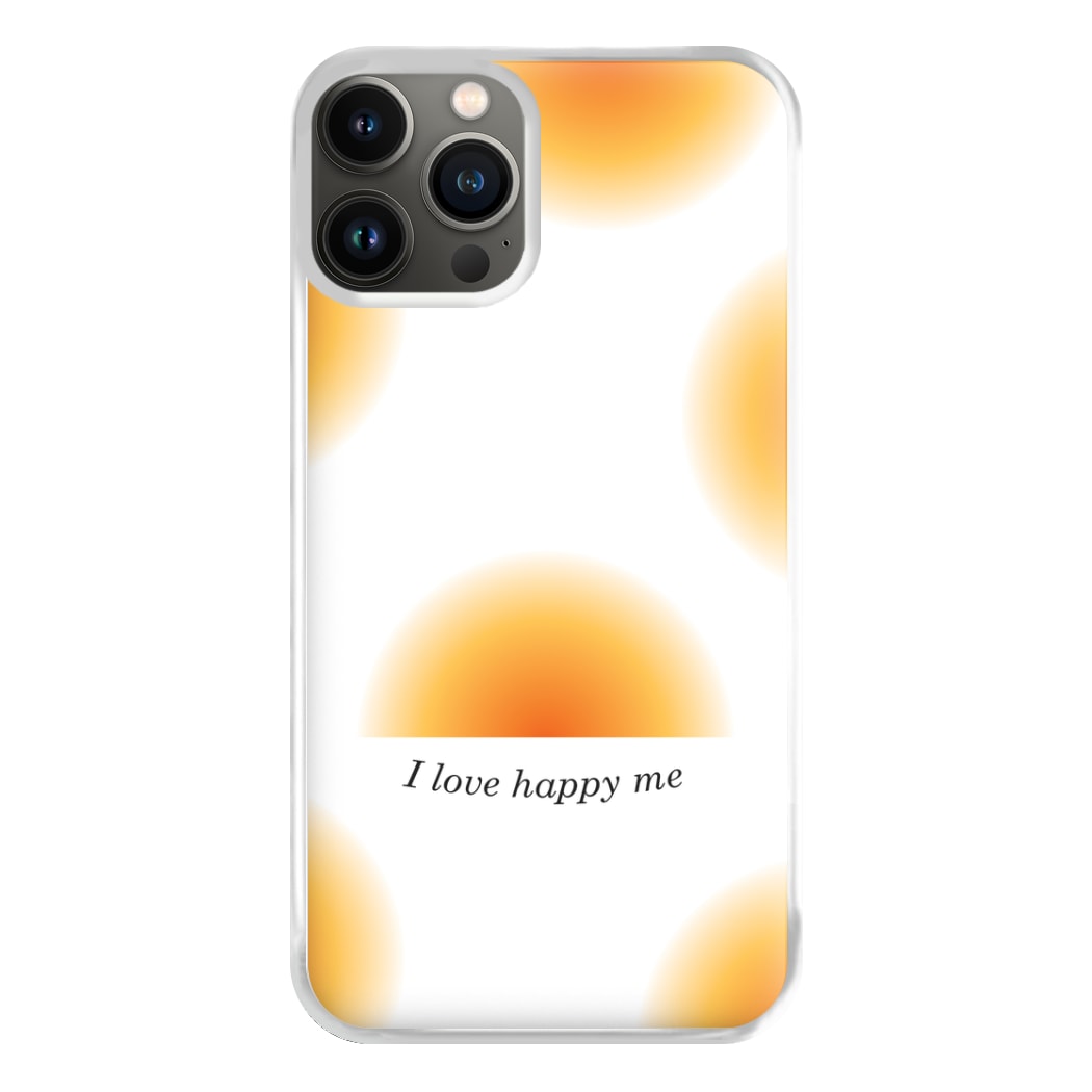 I Love Happy Me Gradient Pattern Phone Case for iPhone 11 Pro Max