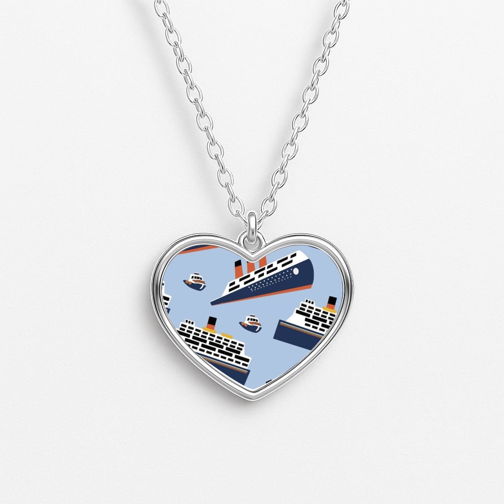 Ferry Boat Scrub Cap - Grey's Anatomy Heart Necklace