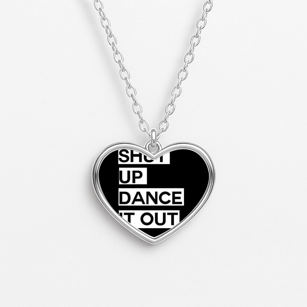 Shut Up Dance It Out - Grey's Heart Necklace