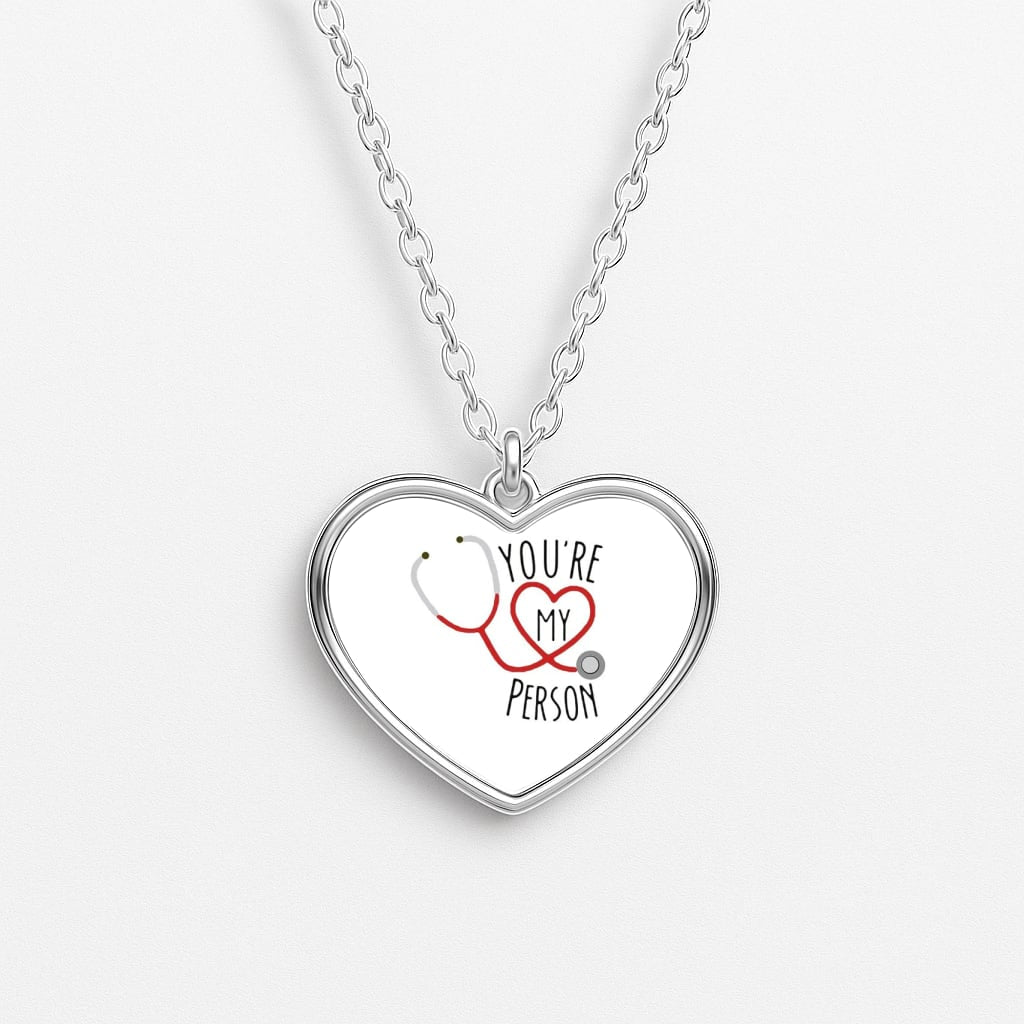 You're My Person - Grey's Heart Necklace