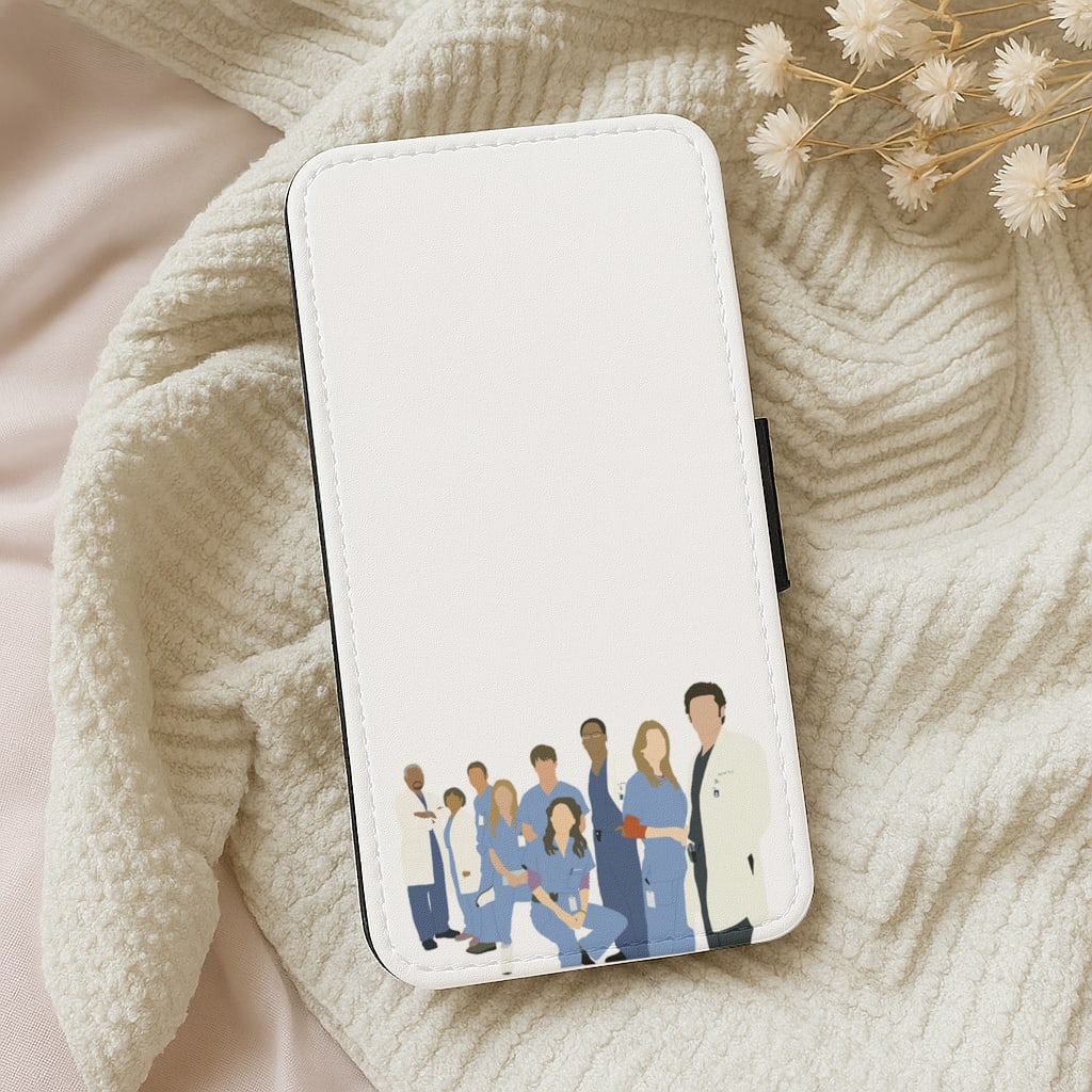 Cartoon Crew - Grey's Wallet Phone Case
