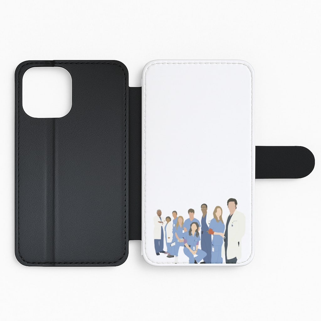 Cartoon Crew - Grey's Flip Phone Case