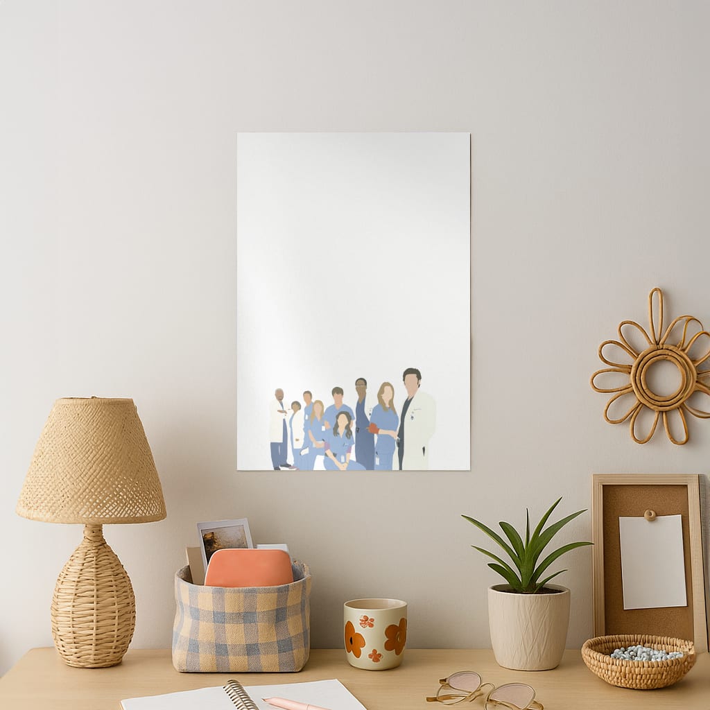 Cartoon Crew - Grey's Art Print