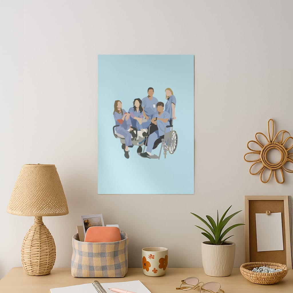 Greys Cast Art Print