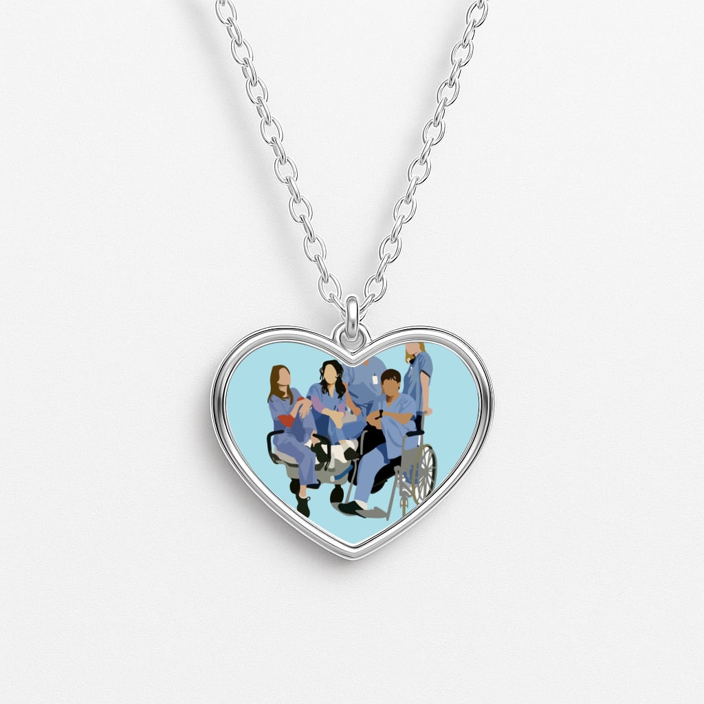 Greys Cast Heart Necklace