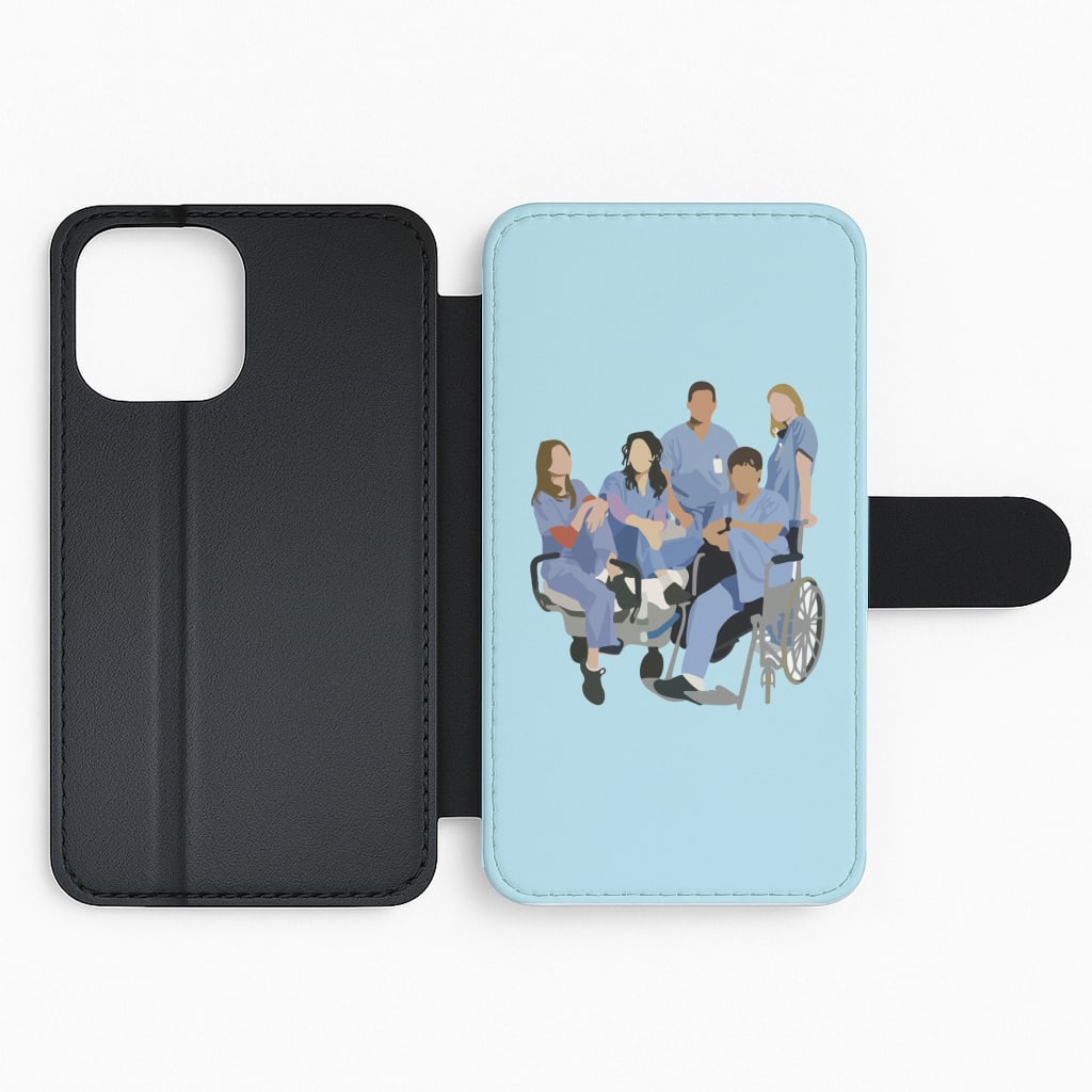 Greys Cast Flip Phone Case