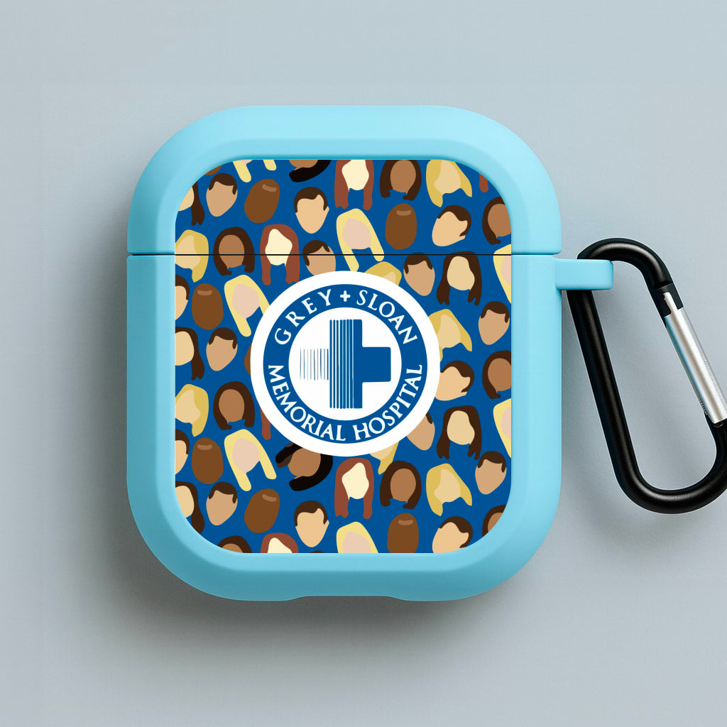 Grey Sloan Memeorial hospital - Grey's Anatomy Blue AirPods Case