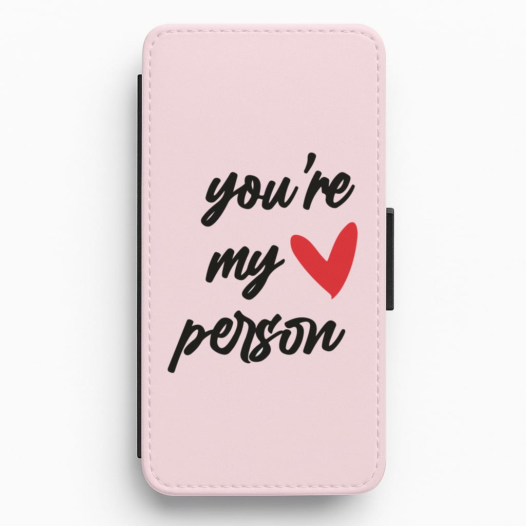You're My Person Love - Grey's Flip / Wallet Phone Case
