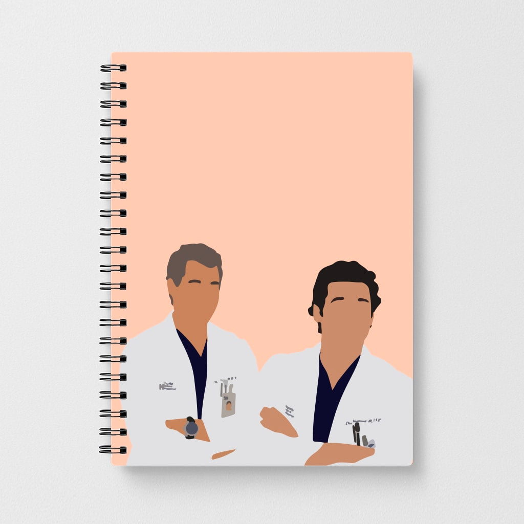 Two Doctors Arm Crossed - Grey's Anatomy Notebook