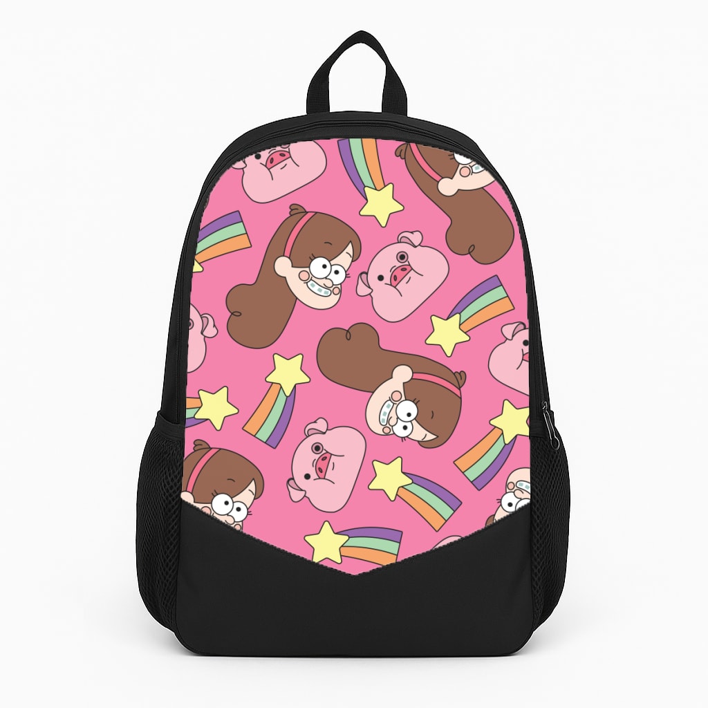 Mabel And Stars Pattern Large Backpack