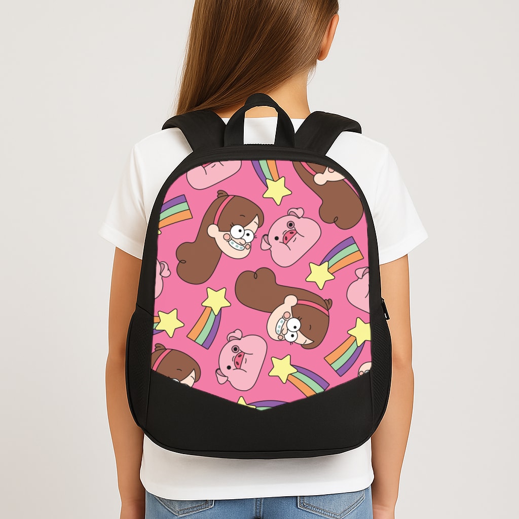 Mabel And Stars Pattern School Bag