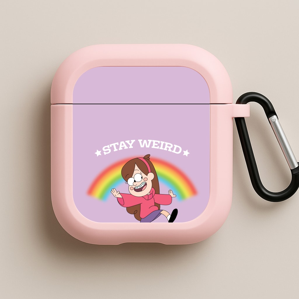 Stay Weird Pink AirPods Case