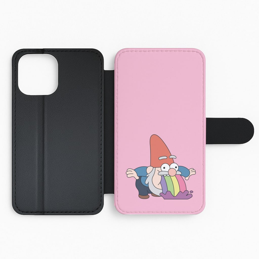 Garden Gnome Rainbow Flip Phone Case