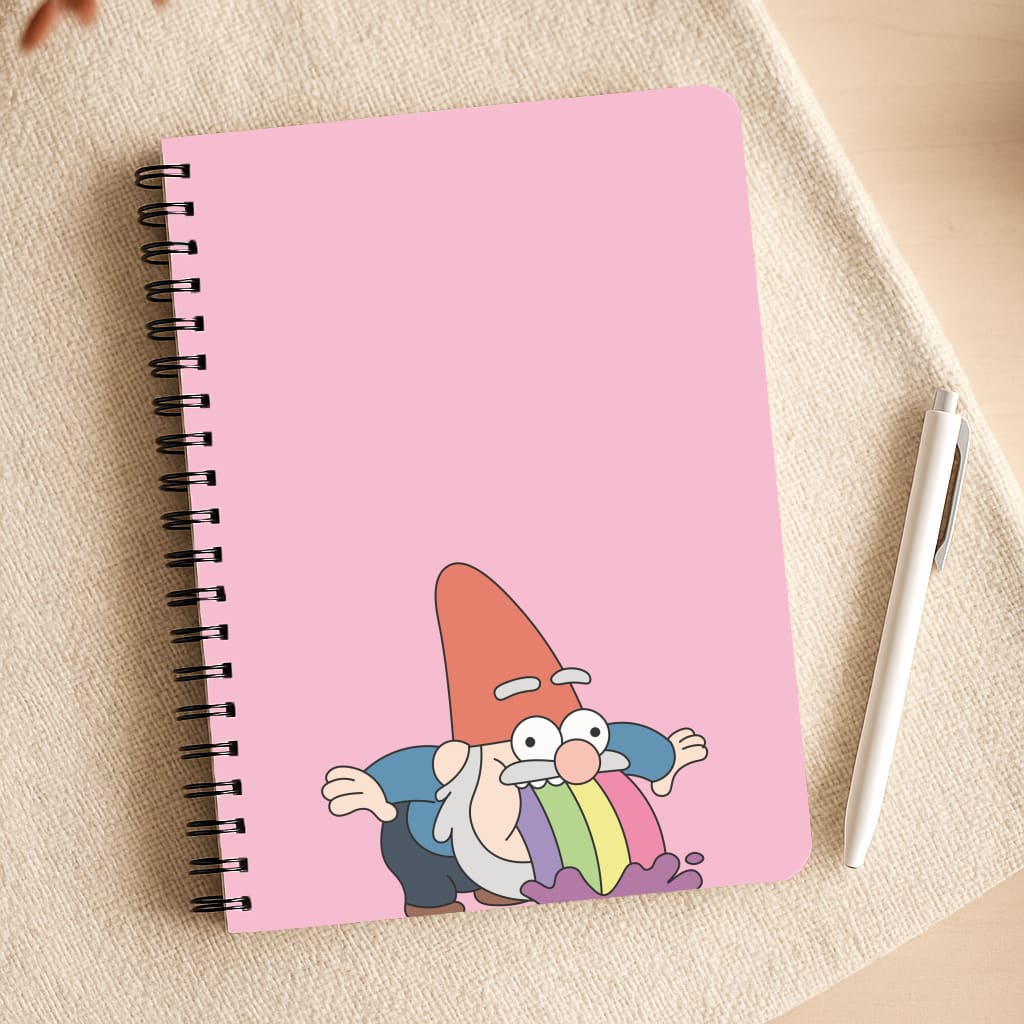Garden Gnome Rainbow Notepad