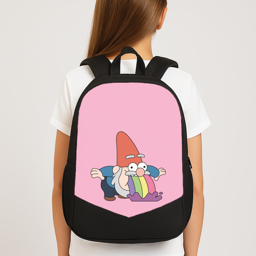 Garden Gnome Rainbow Backpack