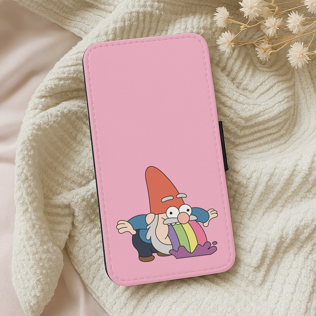 Garden Gnome Rainbow Wallet Phone Case
