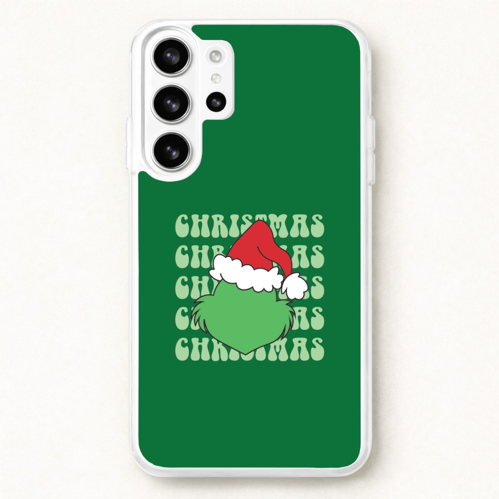 Green Creature Christmas Phone Case for Galaxy S26 Ultra