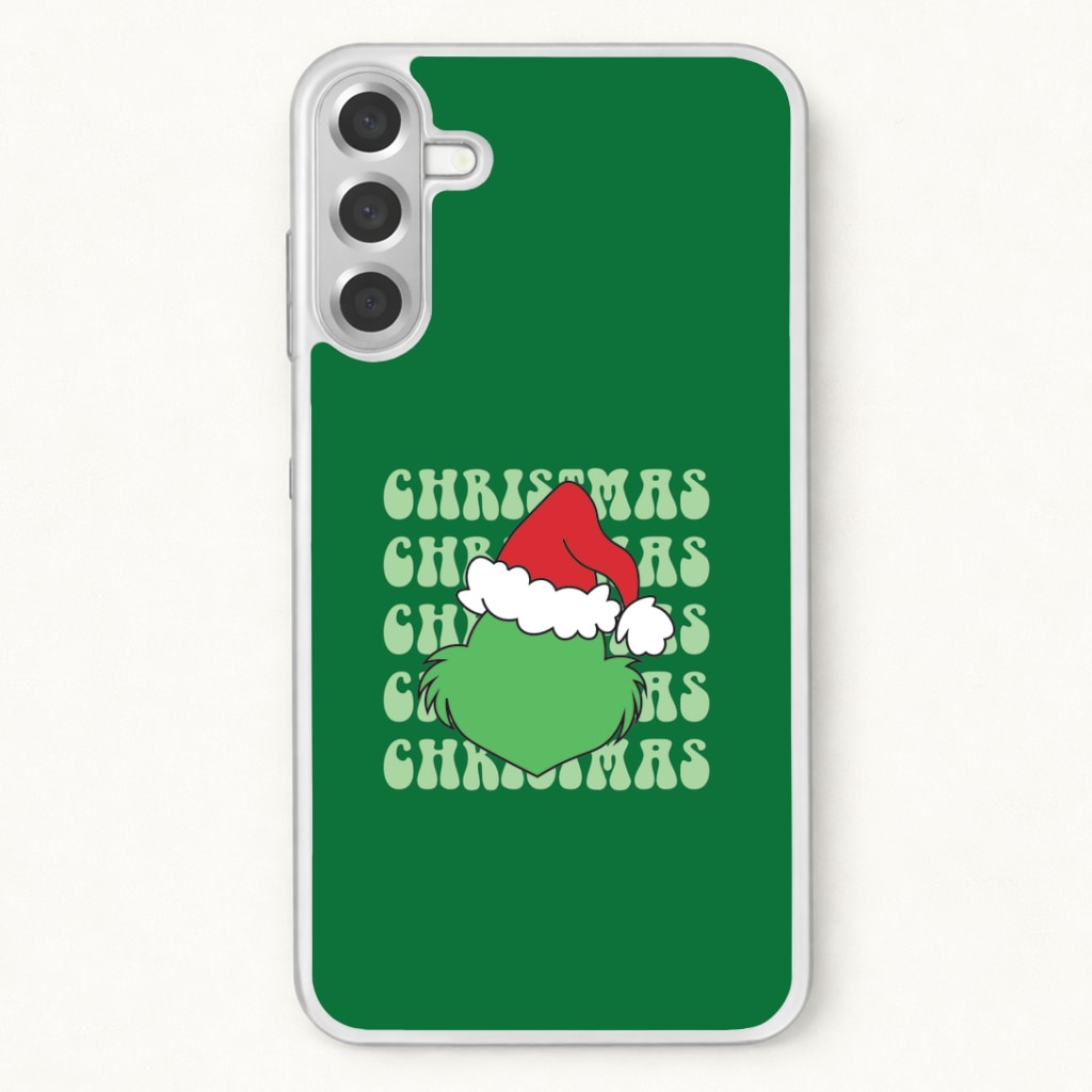 Green Creature Christmas Phone Case for Galaxy A17