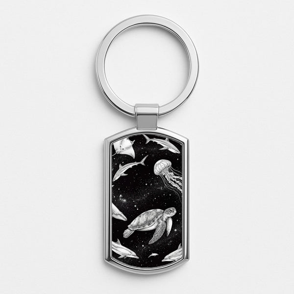 Silver Metal Keyring