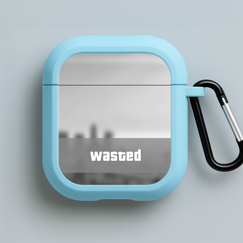 Wasted - Video Game Blue AirPods Case