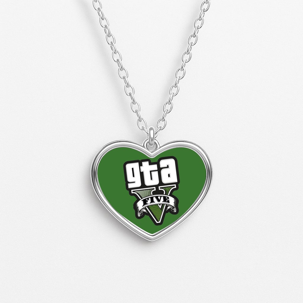 Green Five - Video Game Necklace
