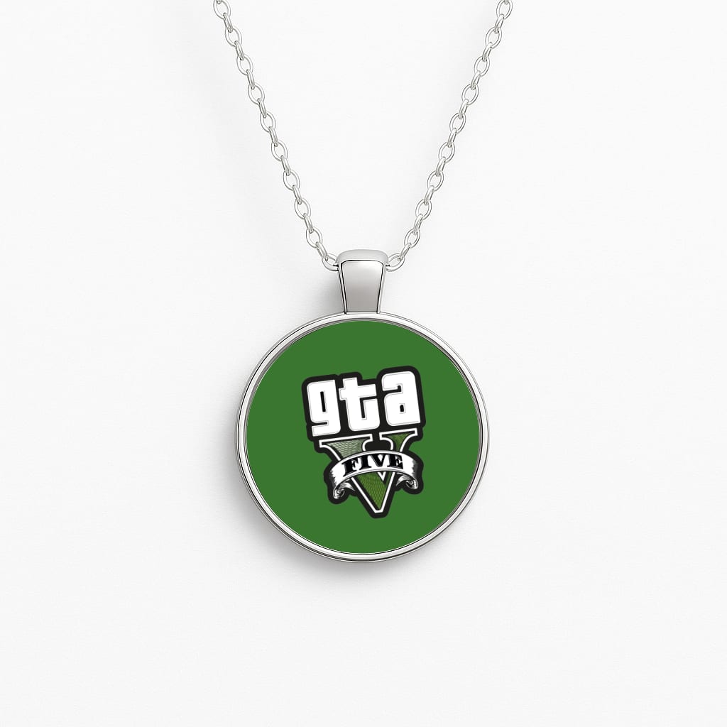 Green Five - Video Game Necklace