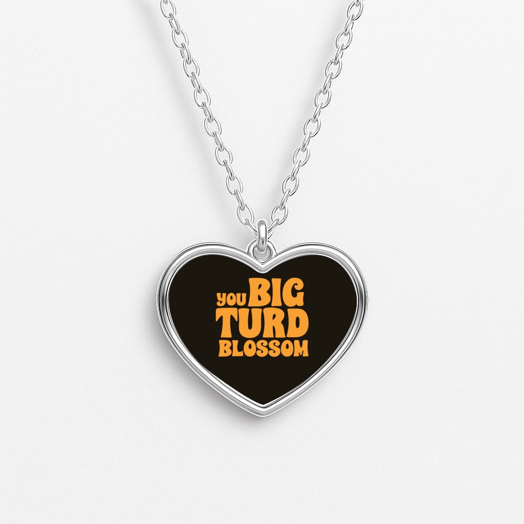 You Big Turd Blossom - GOTG Heart Necklace