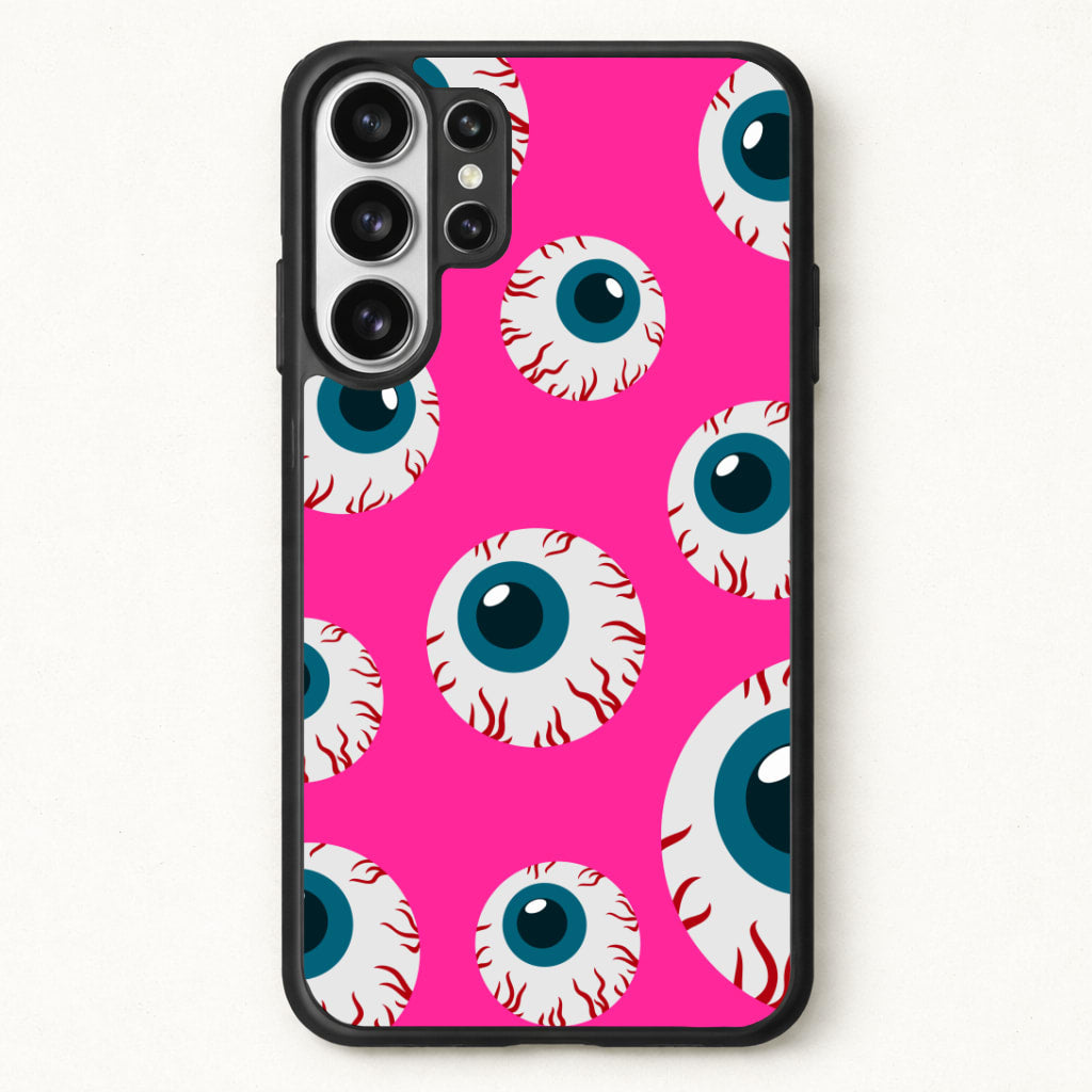 Spooky Eye Pattern Phone Case for Galaxy S26 Ultra