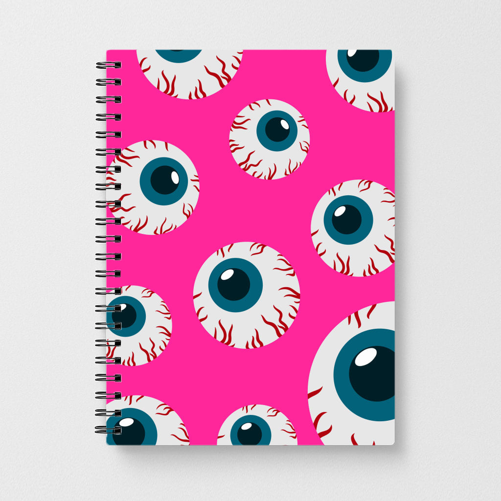 Spooky Eye Pattern Notebook - Fun Cases