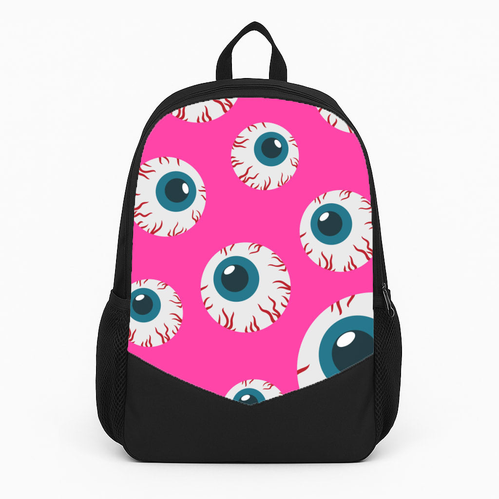 Spooky Eye Pattern Backpack