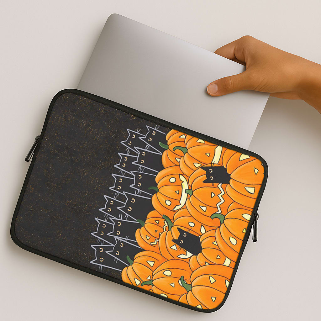 Black Cats & Lanterns - Halloween MacBook Case