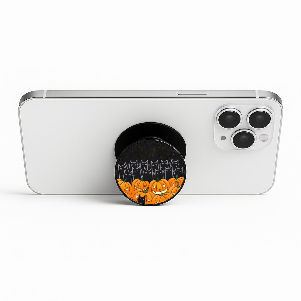 Black Cats & Lanterns - Halloween Phone Stand