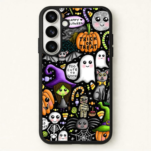 Colourful Halloween Pattern Phone Case for Galaxy S26 Plus