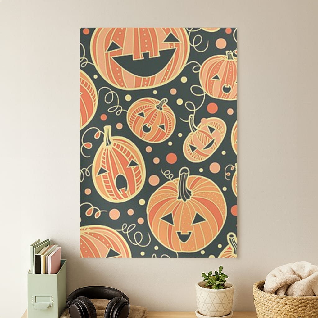 Pumpkin Pattern Poster