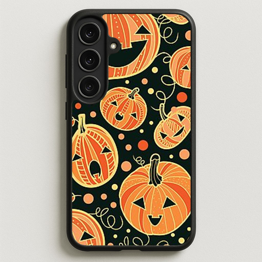 Pumpkin Pattern Phone Case for Galaxy S25FE