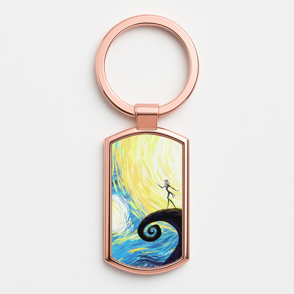 TNBC Rose Gold Keyring