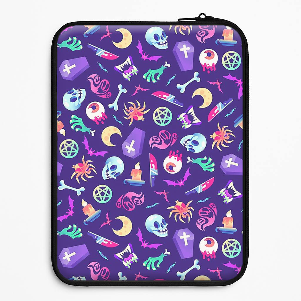 Horroriffic Halloween Pattern Universal Laptop Sleeve