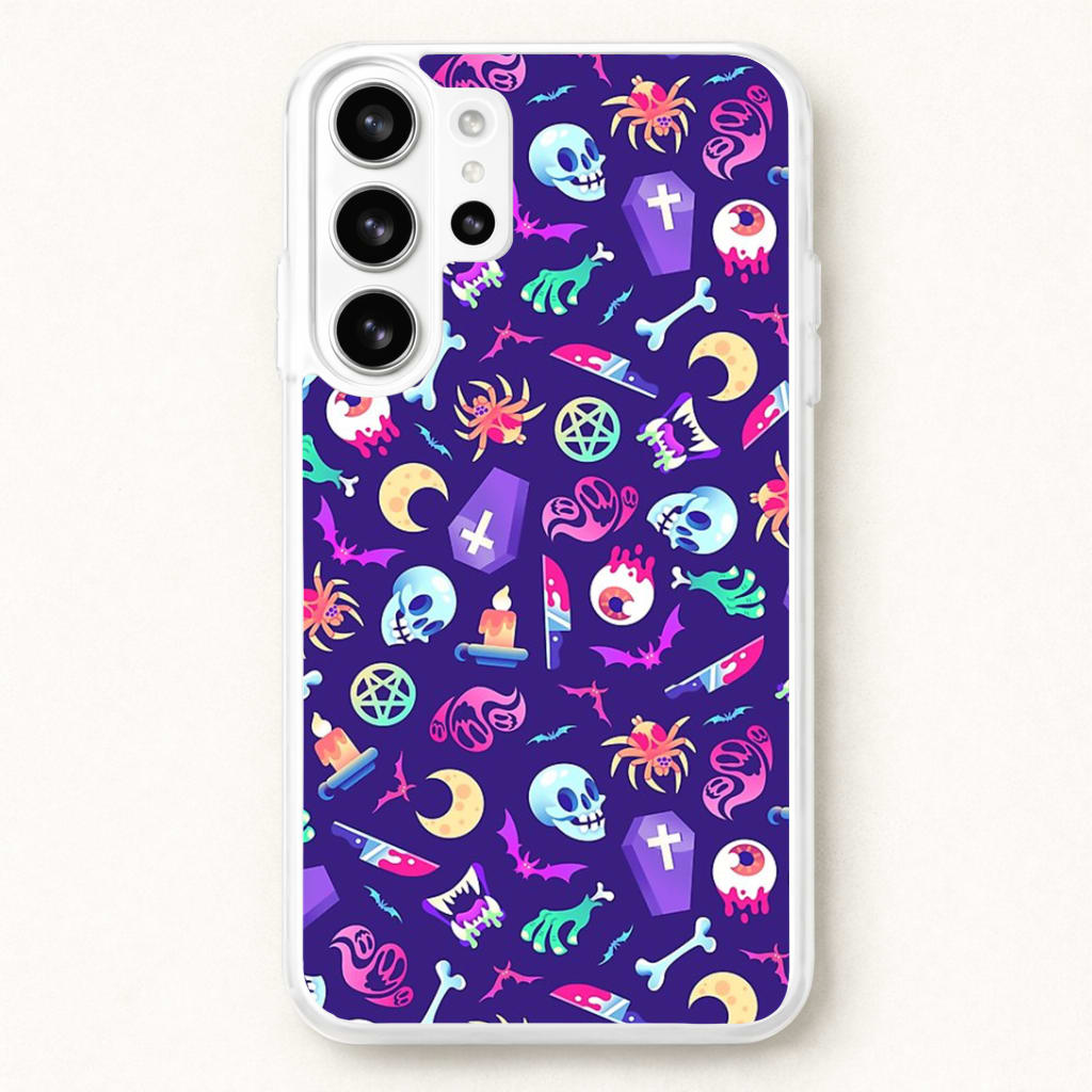 Horroriffic Halloween Pattern Phone Case for Galaxy S26 Ultra