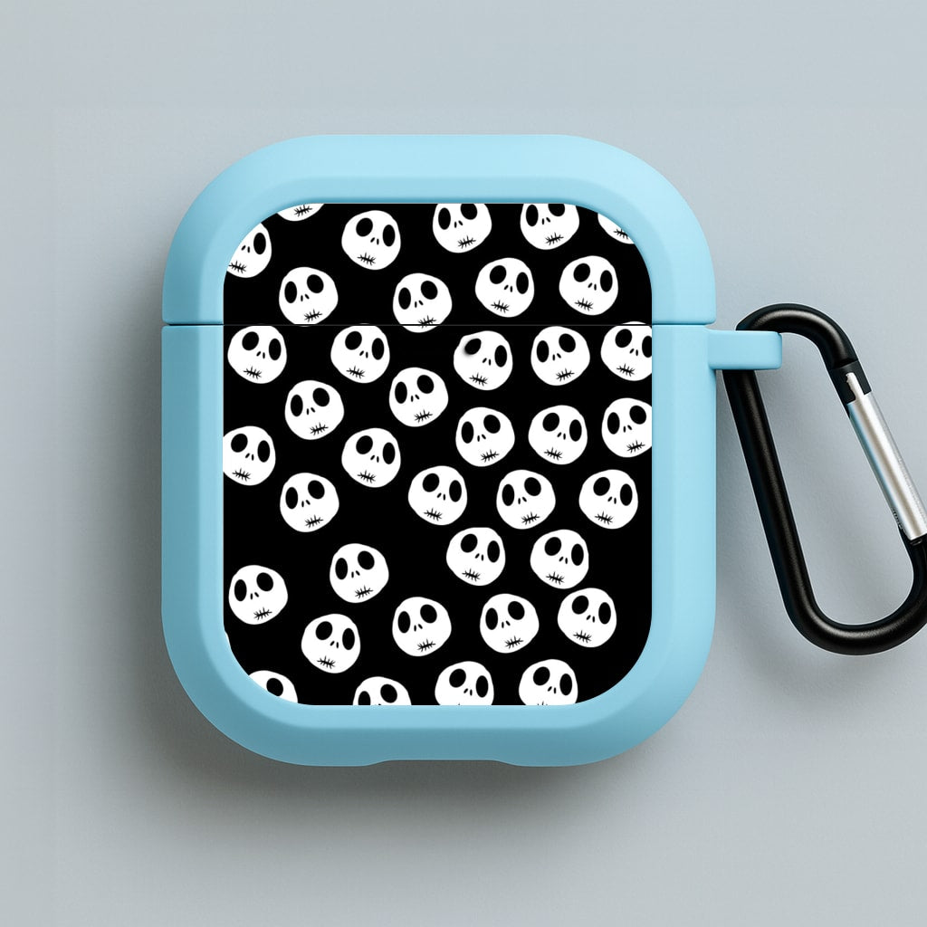 Jack Skellington Pattern - TNBC Blue AirPods Case