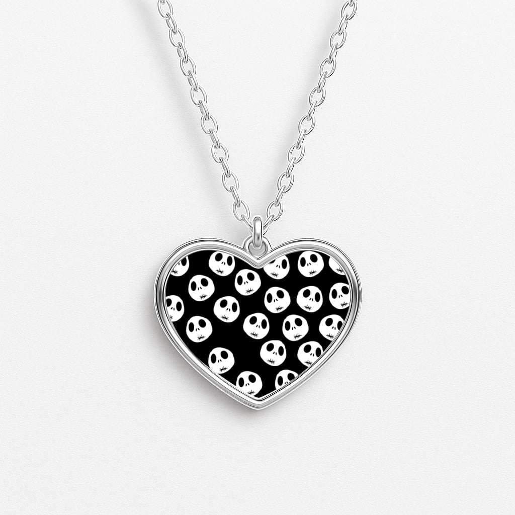 Jack Skellington Pattern - TNBC Heart Necklace