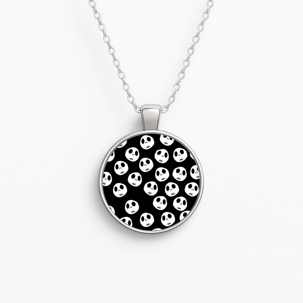 Jack Skellington Pattern - TNBC Circle Necklace
