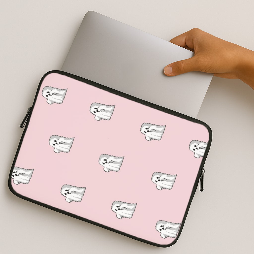 Pastel Pixel Ghost Halloween MacBook Case