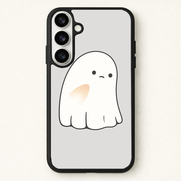 Sad Ghost Halloween Phone Case for Galaxy S26