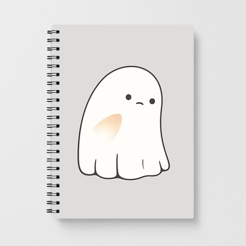 Sad Ghost Halloween Notebook