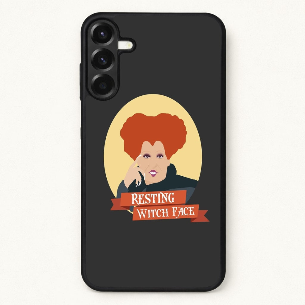 Resting Witch Face - Hocus Halloween Phone Case for Galaxy A57