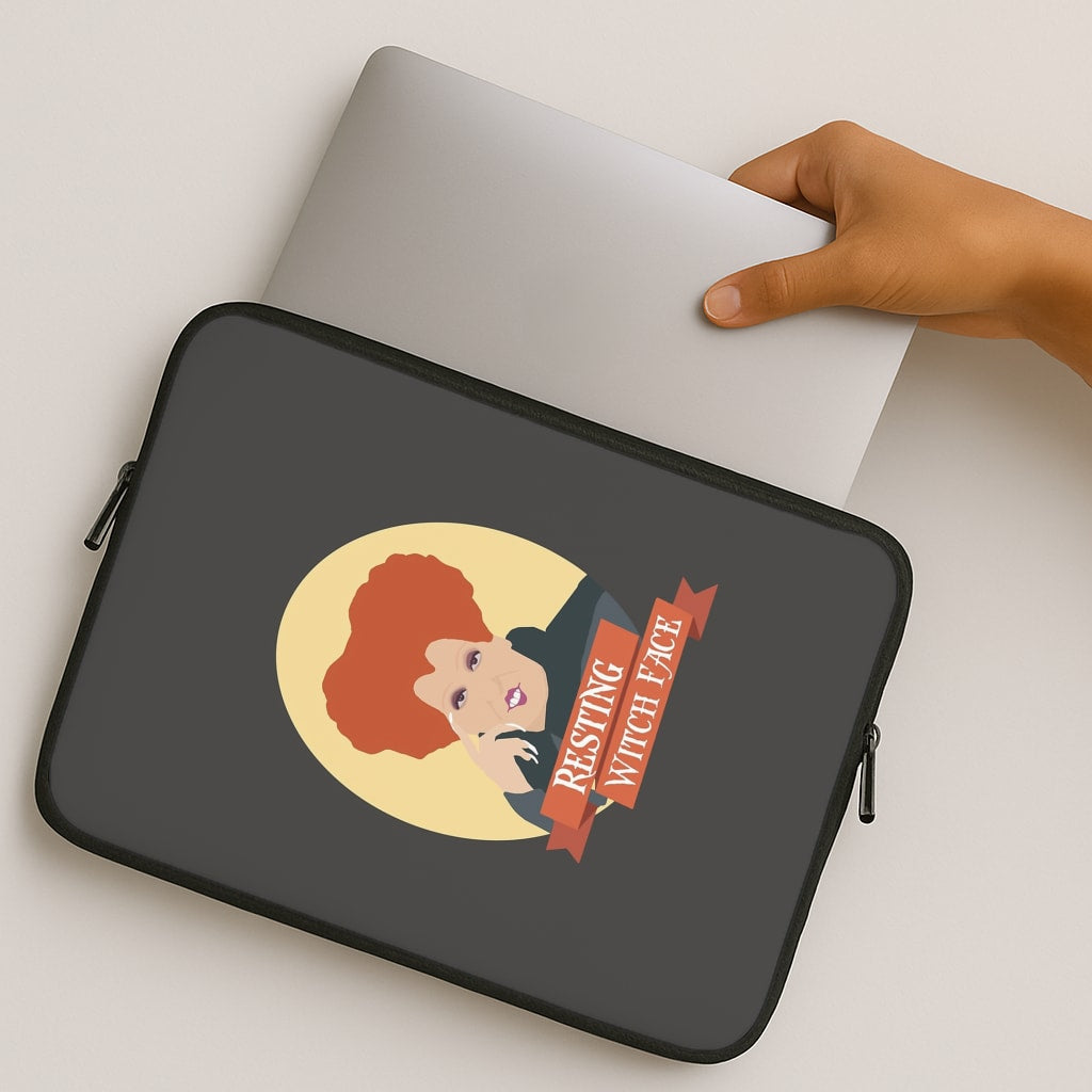 Resting Witch Face - Hocus Halloween MacBook Case