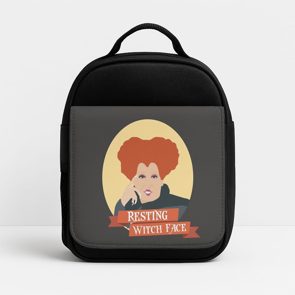 Resting Witch Face - Hocus Halloween Insulated Lunchbox