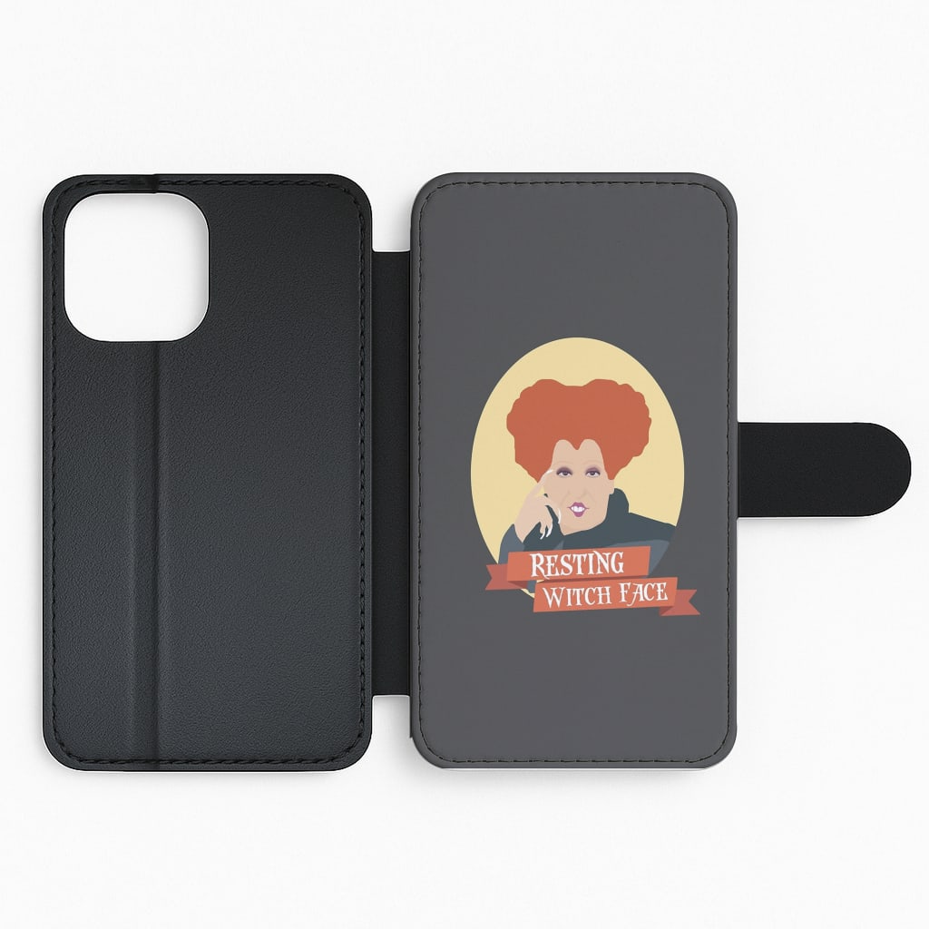 Resting Witch Face - Hocus Halloween Flip Phone Case
