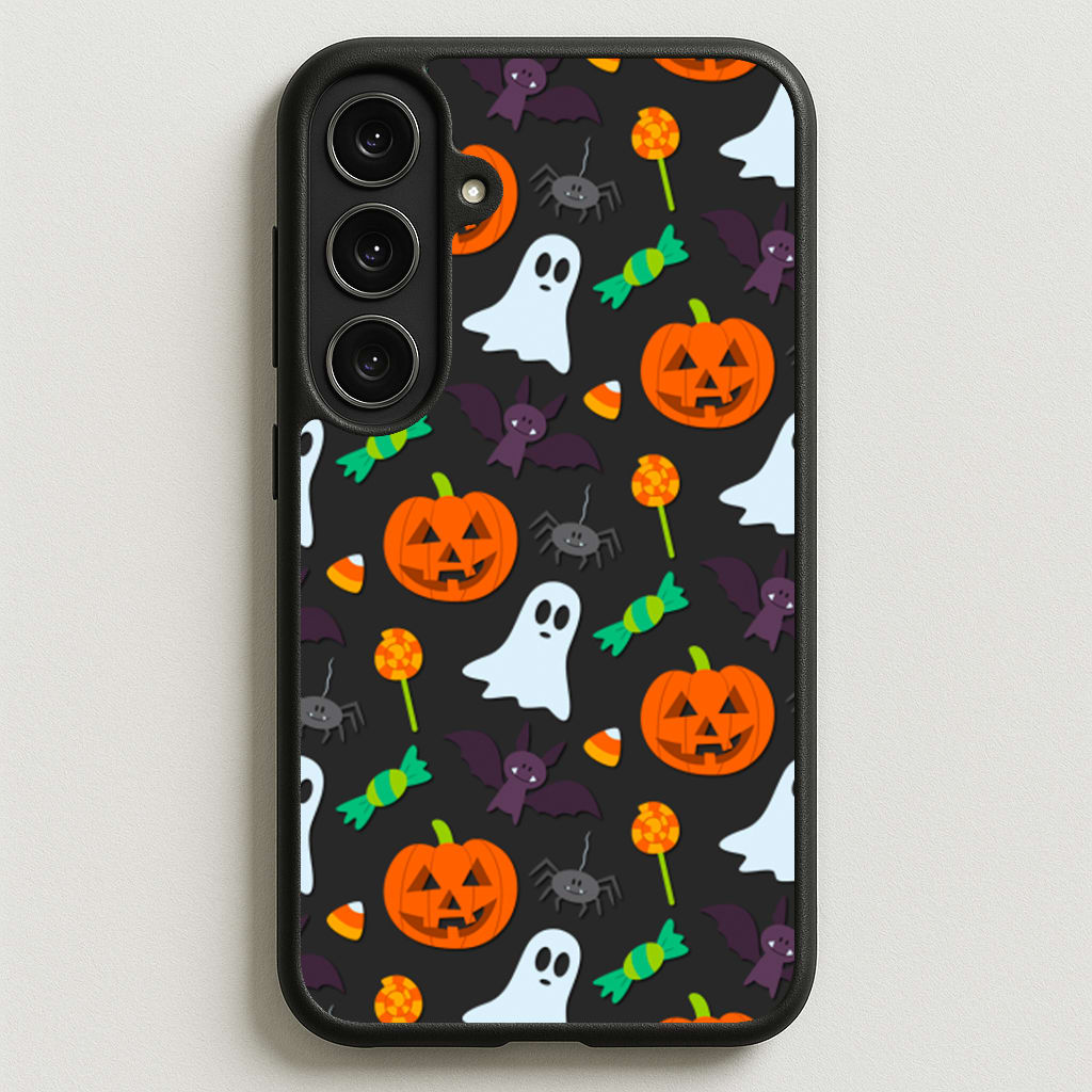 Colourful Halloween Pattern Phone Case for Galaxy S25FE